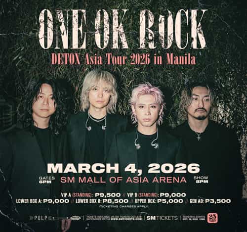 ONE OK ROCK DETOX Asia Tour 2026 in Manila