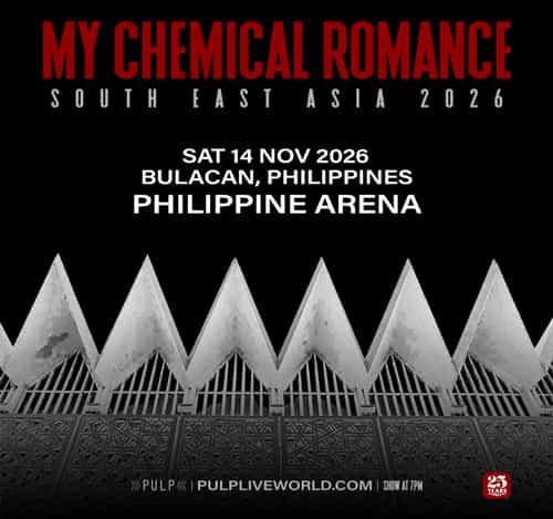 MY CHEMICAL ROMANCE SOUTH EAST ASIA 2026 TOUR IN BULACAN