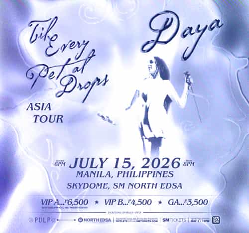 DAYA ‘Til Every Petal Drops Asia Tour’ in Manila